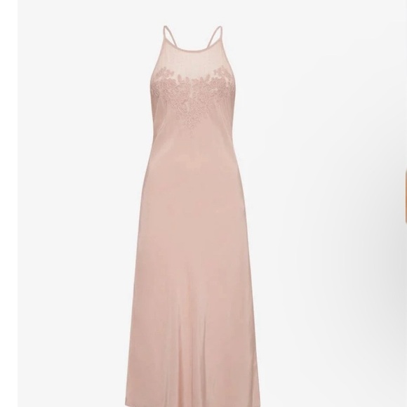Monet midi dress by Rumored. NWOT. Blush colored - Picture 2 of 7